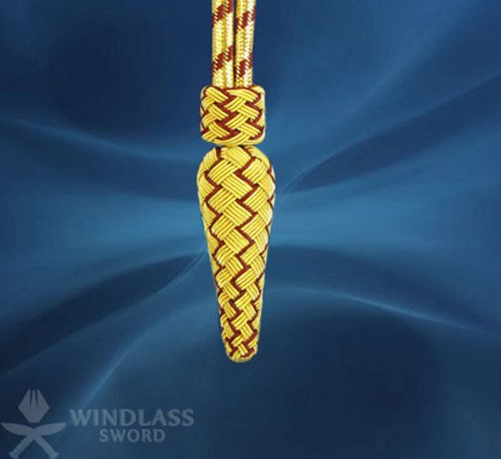 Gold and Crimson Corded Knot 